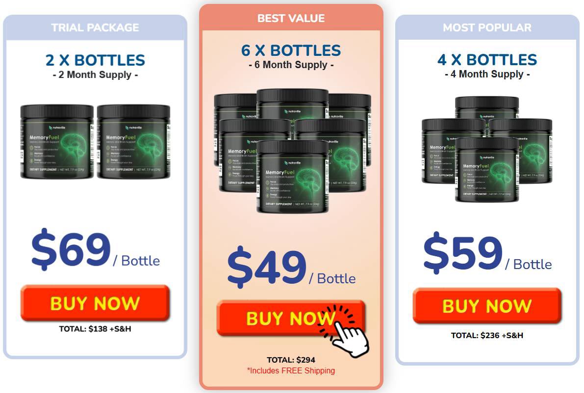 3 Days MemoryFuel Special Prices